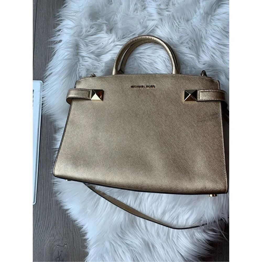 Michael Kors gold handbag Crossbody bag Karla watches gold